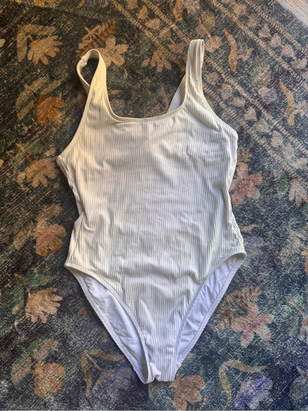 Andie Ribbed One-Piece Swimsuit - White